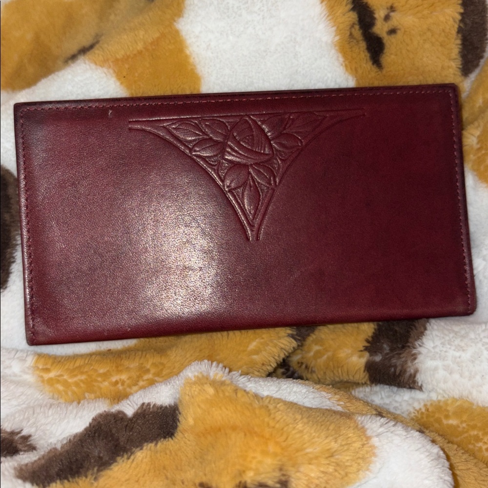 Rolfs Burgundy Leather Wallet vintage nwot